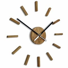 Настенные часы минималистичный дубовый шарм 50-75см цена и информация | Часы | 220.lv