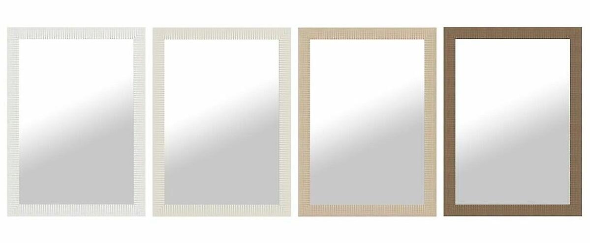 Sienas spogulis DKD Home Decor 70 x 2 x 97 cm Stikls Melns Brns Tumi pelks polistirols (4 Daudzums) cena un informācija | Spoguļi | 220.lv