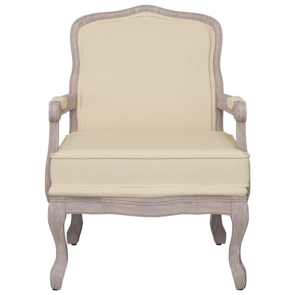 vidaXL atpūtas krēsls, bēšs, 64x64x90 cm, audums cena un informācija | Atpūtas krēsli | 220.lv