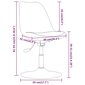 vidaXL grozāmi virtuves krēsli, 2 gab., brūns audums цена и информация | Virtuves un ēdamistabas krēsli | 220.lv