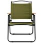vidaXL kempinga krēsli, 2 gab., zaļi, 54x55x78 cm, Oksfordas audums cena un informācija | Dārza krēsli | 220.lv