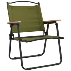 vidaXL kempinga krēsli, 2 gab., zaļi, 54x55x78 cm, Oksfordas audums cena un informācija | Dārza krēsli | 220.lv