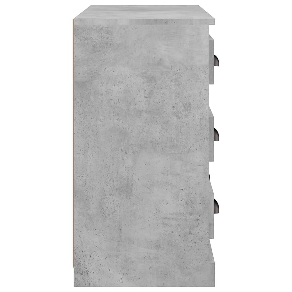 vidaXL kumode, betona pelēka, 70x35,5x67,5 cm, inženierijas koks cena un informācija | Skapīši viesistabai | 220.lv