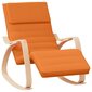 vidaXL šūpuļkrēsls, tumši dzeltens audums cena un informācija | Atpūtas krēsli | 220.lv