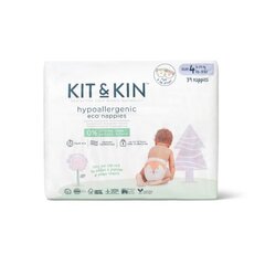 Hipoalerģiskas autiņbiksītes Kit & Kin, 4, 10-17 kg, 32 gab. cena un informācija | Autiņbiksītes | 220.lv