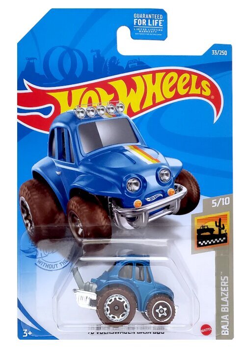 Rotaļu auto Hot Wheels 2021-033-GRX67 Volkswagen Baja Bug, 1 tk cena un informācija | Rotaļlietas zēniem | 220.lv