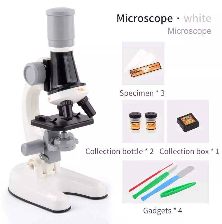 Rotaļu mikroskops bērniem 1200x cena un informācija | Attīstošās rotaļlietas | 220.lv