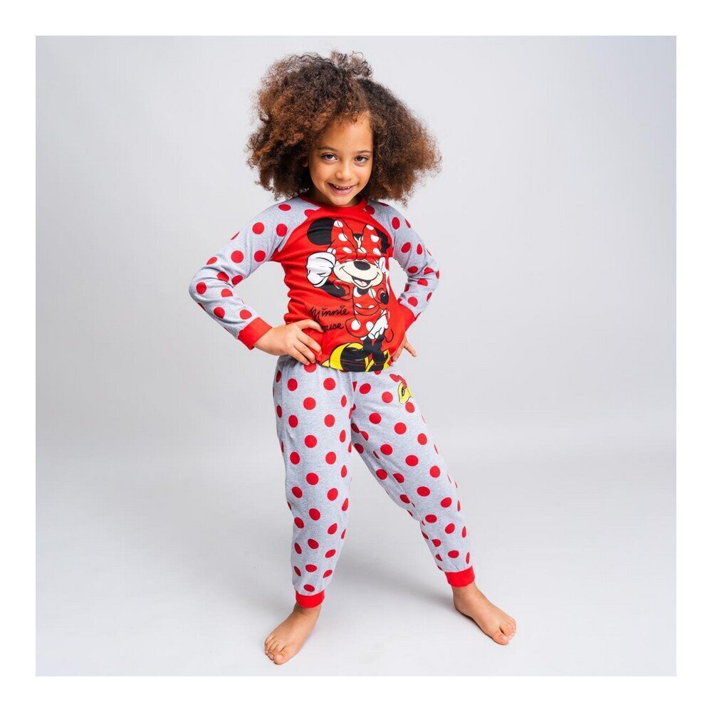 Pajama Bērnu Minnie Mouse Sarkans цена и информация | Halāti, naktskrekli, pidžamas meitenēm | 220.lv