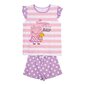 Vasaras pidžamu zēniem Peppa Pig Violets Rozā cena un informācija | Halāti, naktskrekli, pidžamas meitenēm | 220.lv