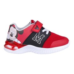 Кроссовки со светодиодами Mickey Mouse Красный цена и информация | Детская спортивная обувь | 220.lv