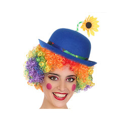 Клоунская шляпа Синий цена и информация | Карнавальные костюмы, парики и маски | 220.lv