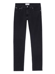 Vīriešu džinsu bikses CALVIN KLEIN JEANS Authentic Straight 32' Denim Black 560076302 cena un informācija | Vīriešu džinsi | 220.lv