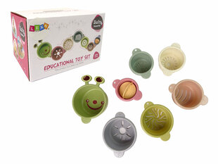 Развивающий набор игрушек для ванной, гусеница цена и информация | Игрушки для малышей | 220.lv