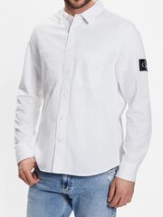 Calvin Klein Jeans Linen Bright White 560076418 цена и информация | Мужские рубашки | 220.lv