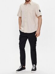 Calvin Klein Jeans Linen Regular Fit Classic Beige 560076413 цена и информация | Мужские рубашки | 220.lv