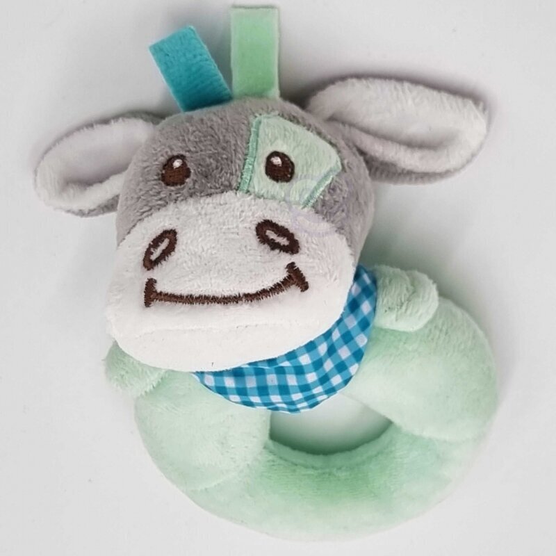Interaktīvā mīkstā rotaļlieta Woopie Donkey, pelēka/zila cena un informācija | Rotaļlietas zīdaiņiem | 220.lv