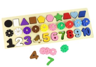 Деревянная развивающая головоломка 3 в 1 цена и информация | Игрушки для малышей | 220.lv