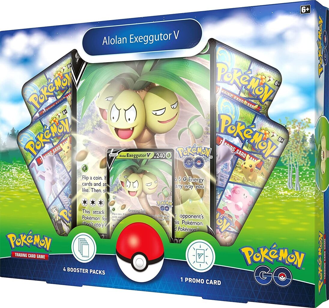 Pokemon TCG: Pokemon GO Collection Alolan Exeggutor V Box cena un informācija | Galda spēles | 220.lv