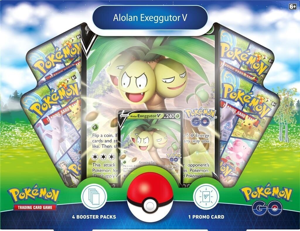 Pokemon TCG: Pokemon GO Collection Alolan Exeggutor V Box cena un informācija | Galda spēles | 220.lv