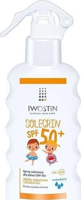 Sauļošanas sprejs bērniem Iwostin SPF50+, 175 ml cena un informācija | Sauļošanās krēmi | 220.lv