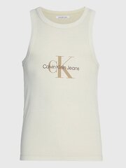  Calvin Klein Jeans Monologo Washed Rib Tank Classic Beige 560076518 цена и информация | Мужские футболки | 220.lv