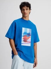 Vīriešu T-krekls CALVIN KLEIN JEANS Motion Floral Graphic Tarps Blue 560076357 cena un informācija | Vīriešu T-krekli | 220.lv