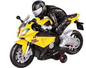 Motocikls ar tālvadības pulti un skaņas efektiem Cooler St Co 4445, dzeltens cena un informācija | Rotaļlietas zēniem | 220.lv
