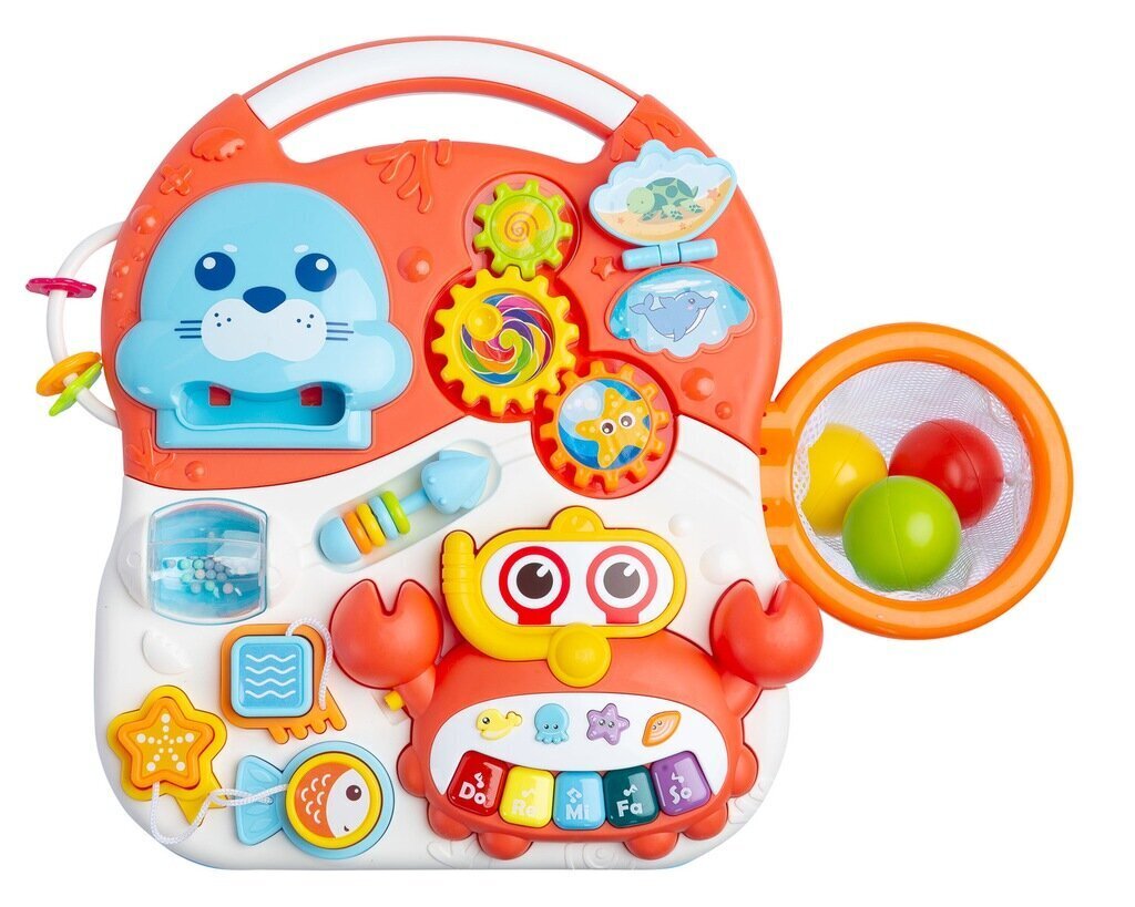 Stumjamā rotaļlieta-izglītojošs galds 2-in-1 Toyz Spark Orange cena un informācija | Rotaļlietas zīdaiņiem | 220.lv