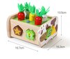 Interaktīvais šķirotājs - Dārzeņu dobe цена и информация | Attīstošās rotaļlietas | 220.lv