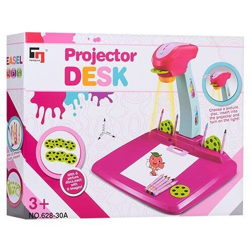 Rotaļlietu zīmēšanas projektors, rozā krāsā cena un informācija | Attīstošās rotaļlietas | 220.lv