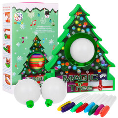 Детский набор для творчества «Интерактивная вращающаяся елка + 8 маркеров» цена и информация | Развивающие игрушки | 220.lv
