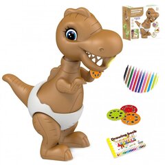 Проектор для рисования динозавров WOOPIE с маркерами цена и информация | Развивающие игрушки | 220.lv