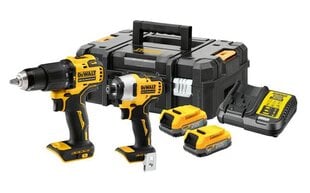 DEWALT KOMBINĒTAIS KOMPLEKTS 18V DCD709 TRIECIENA URBJMAŠĪNA + DCF809 2x1.7Ah POWERSTACK DCK2062E2T cena un informācija | Skrūvgrieži, urbjmašīnas | 220.lv