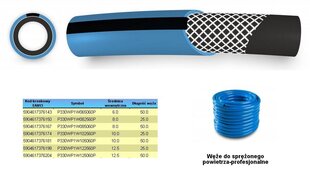 ŠĻŪTENE SASPIESTAJAM GAISAM FI = 10mm x 50m, ZILA, PROFESIONĀLA цена и информация | Механические инструменты | 220.lv