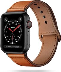 Tech-Protect Leatherfit Apple Watch 4 / 5 / 6 / 7 / 8 / SE (38 / 40 / 41 мм), коричневый цена и информация | Аксессуары для смарт-часов и браслетов | 220.lv