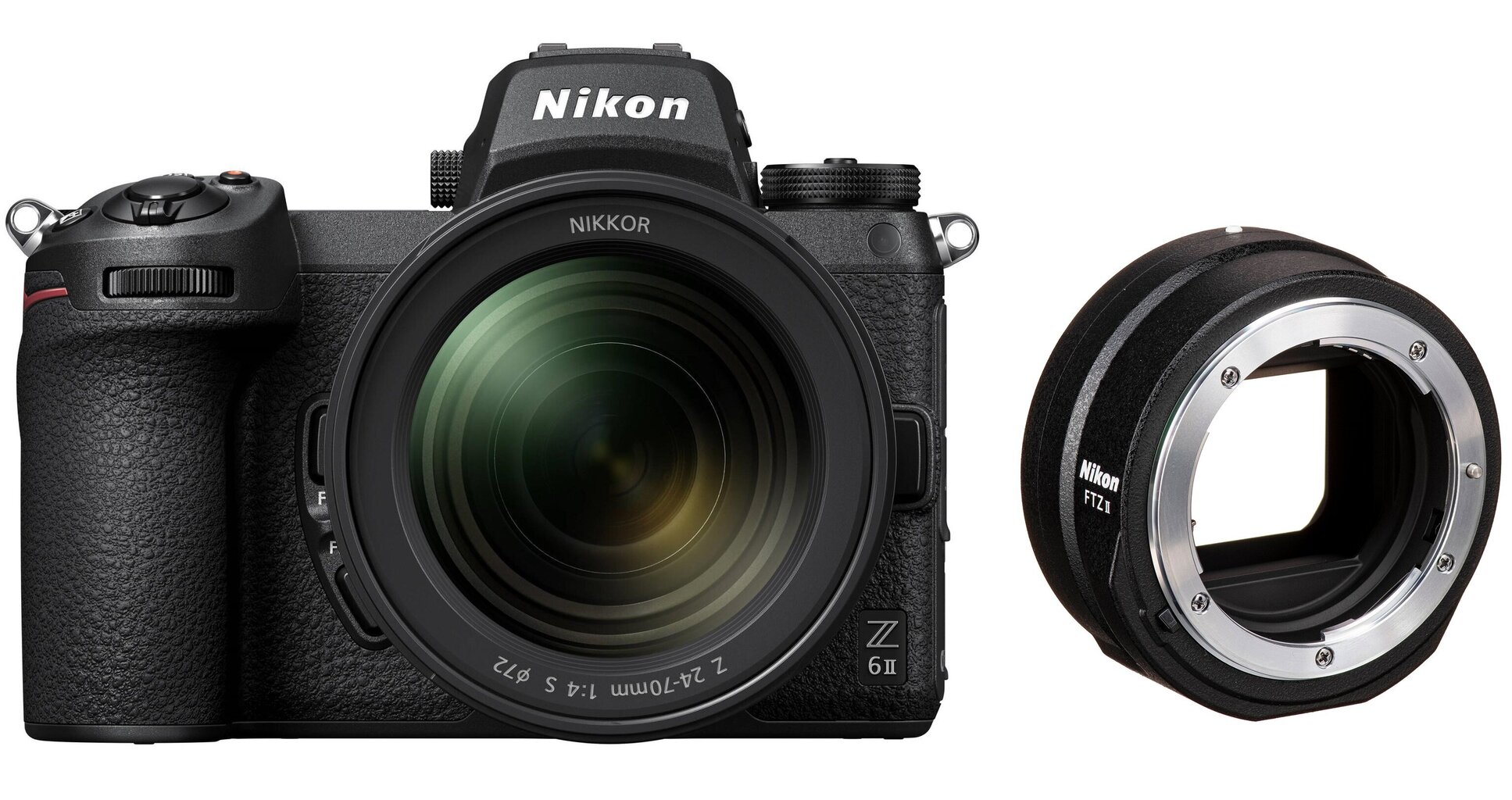 Nikon Z 6II/(Z6II)/(Z 6 II)/(Z6 II) + Nikkor Z 24-70mm f/4 S + FTZ II Montāžas adapteris cena un informācija | Digitālās fotokameras | 220.lv