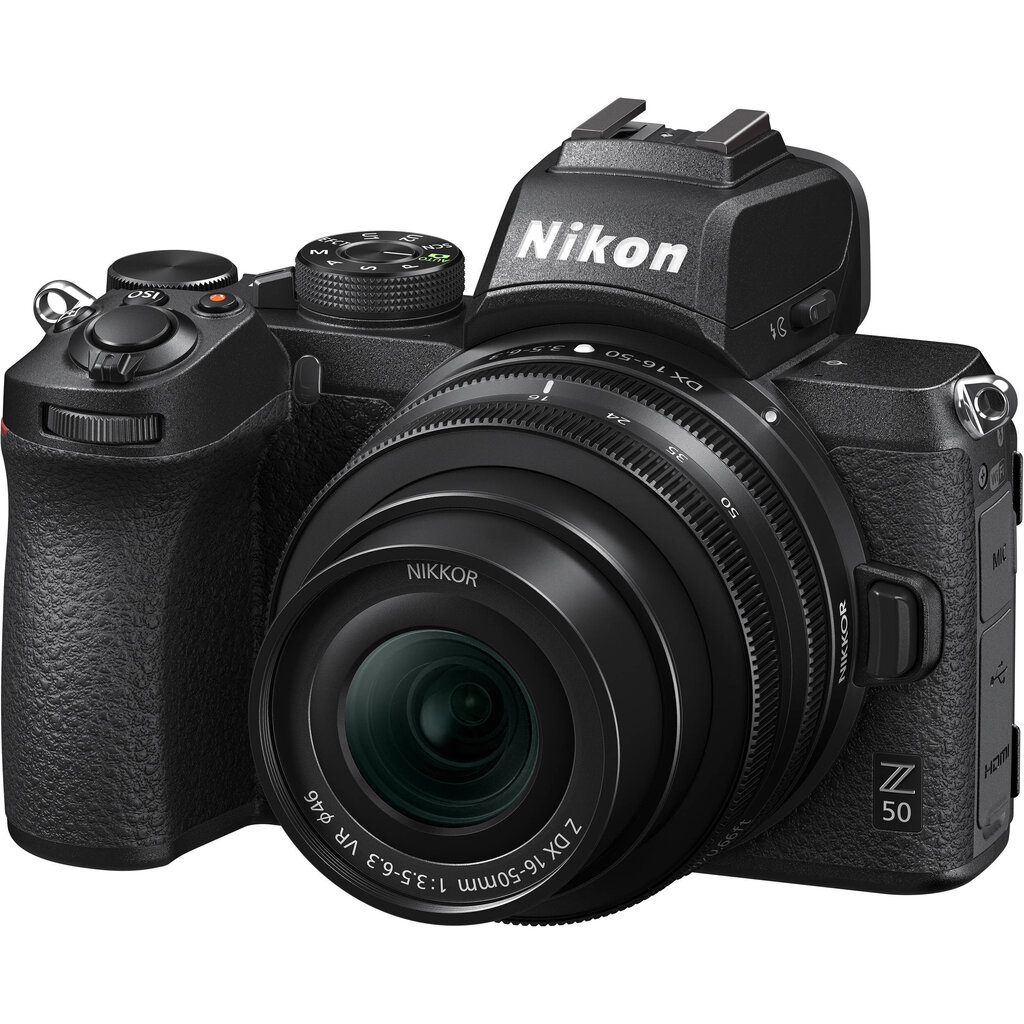 Nikon Z50 + Nikkor Z DX 16-50mm f/3.5-6.3 VR + FTZ II Adapteris cena un informācija | Digitālās fotokameras | 220.lv