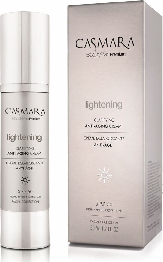 Casmara Lightening Clarifying Anti Aging Cream SPF 50, 50 ml cena un informācija | Sejas krēmi | 220.lv