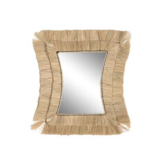 Настенное зеркало DKD Home Decor 62 x 4 x 70 cm Стеклянный Bali джут цена и информация | Зеркала | 220.lv