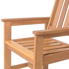 Садовое кресло Kate 57,5 x 65,5 x 89 cm Натуральный древесина акации цена и информация | скамейка со столиком | 220.lv