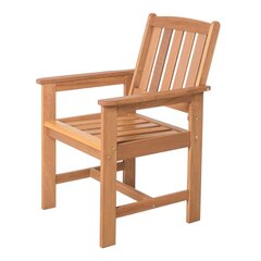Dārza krēsls Kate 57.5 x 65.5 x 89 cm dabīgā akācija cena un informācija | Dārza krēsli | 220.lv