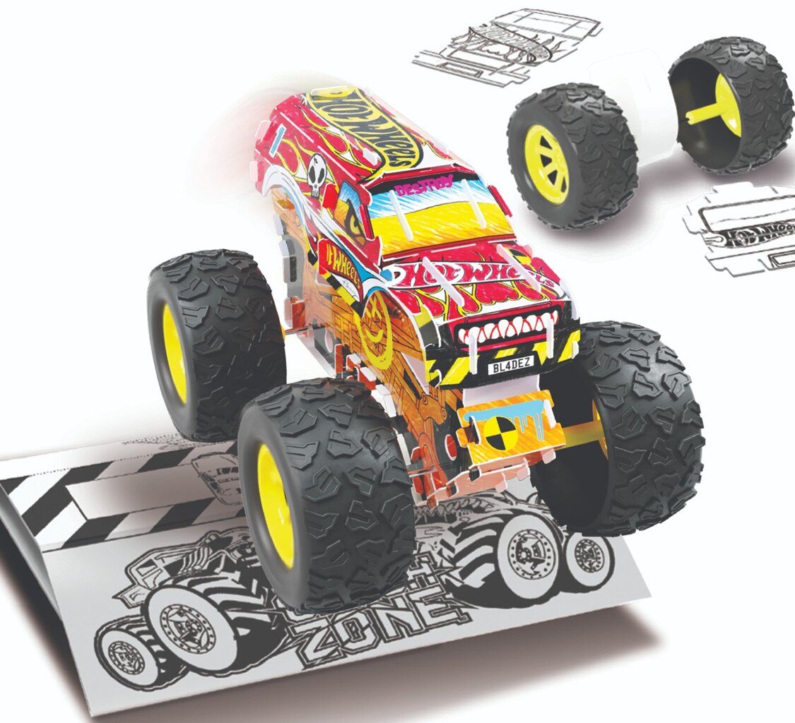 Набор для творчества Hot Wheels Monster truck цена | 220.lv