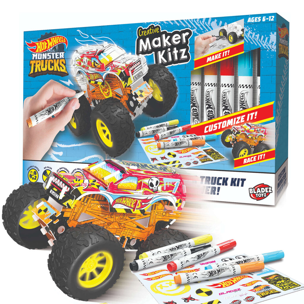 Набор для творчества Hot Wheels Monster truck цена | 220.lv