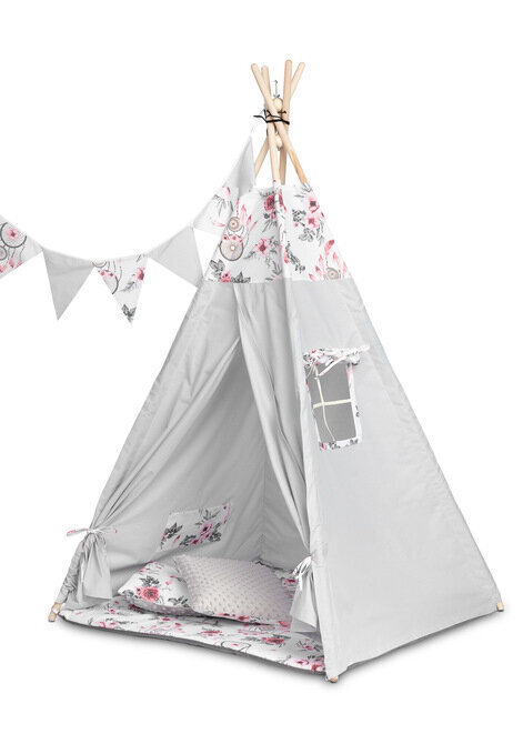 Tipi stila telts bērniem Toyz, pelēka цена и информация | Bērnu rotaļu laukumi, mājiņas | 220.lv