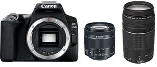 Canon EOS 250D + EF-S 18-55mm IS STM + EF 75-300mm III цена и информация | Цифровые фотоаппараты | 220.lv