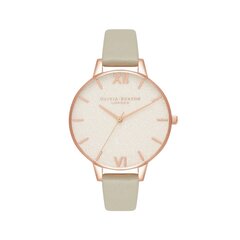 Olivia Burton White Glitter Dial женские часы цена и информация | Женские часы | 220.lv