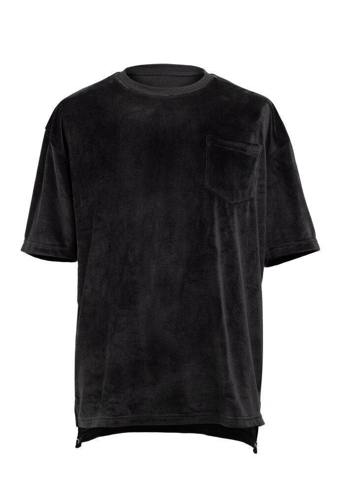 Unisex T-krekls no samta, melns cena un informācija | Vīriešu T-krekli | 220.lv