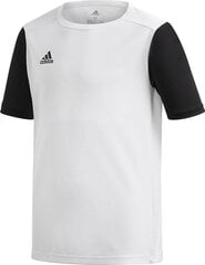 Futbola krekls Adidas ESTRO 19 JSY, balts, 152cm cena un informācija | Futbola formas un citas preces | 220.lv
