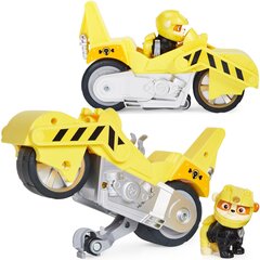 Moto Pups Rubble figūriņa un motocikls deluxe Spin Master Paw Patrol 6060226 cena un informācija | Rotaļlietas zēniem | 220.lv