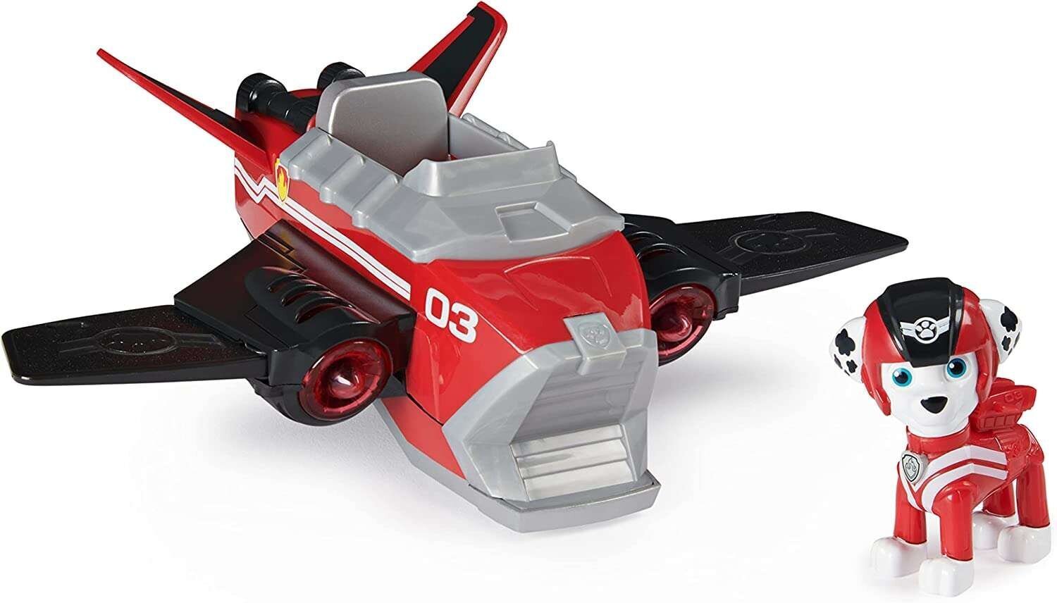 Jet Rescue jet set + Marshall gaismas/skaņas figūriņa Paw Patrol 6058306 cena un informācija | Rotaļlietas zēniem | 220.lv